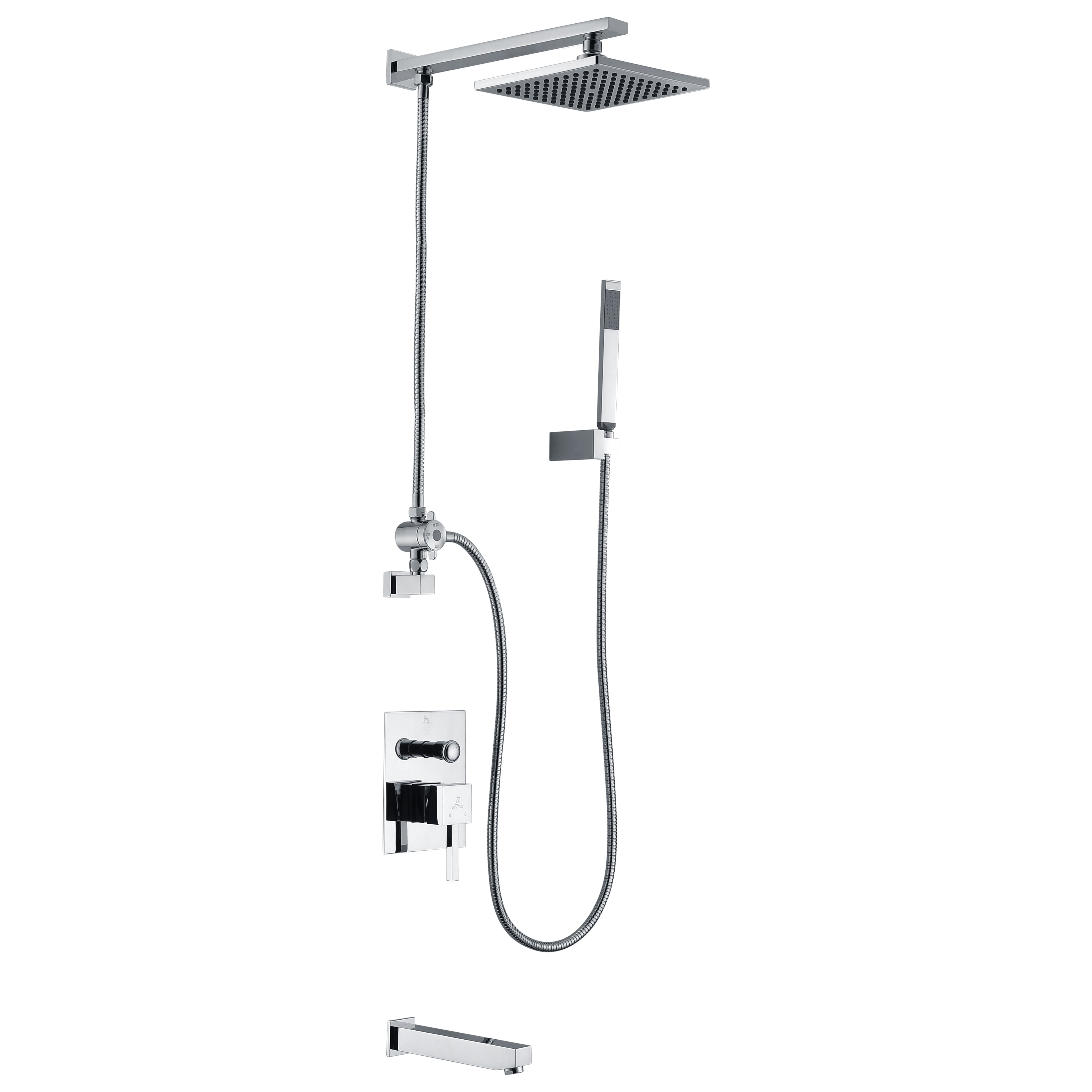 Byne 1-Handle 1-Spray Tub and Shower Faucet with Sprayer Wand