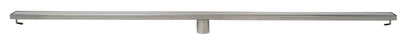 ALFI brand ABLD59B-BSS 59" Brushed Stainless Steel Linear Shower Drain with Solid Cover