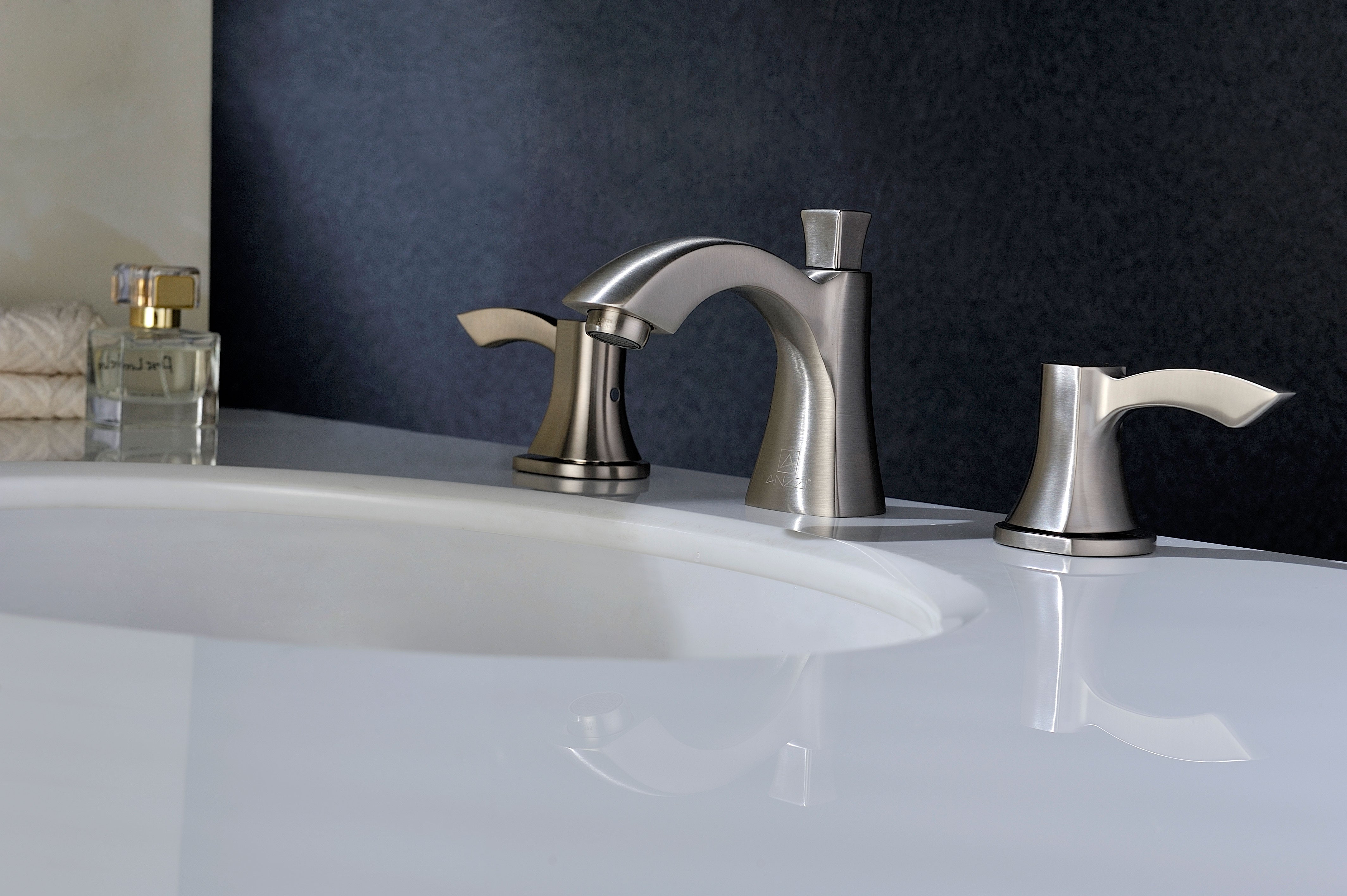 Sonata Series 8 in. Widespread 2-Handle Mid-Arc Bathroom Faucet