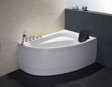 Load image into Gallery viewer, EAGO AM161-L  5&#39; Single Person Corner White Acrylic Whirlpool Bath Tub - Drain on Left