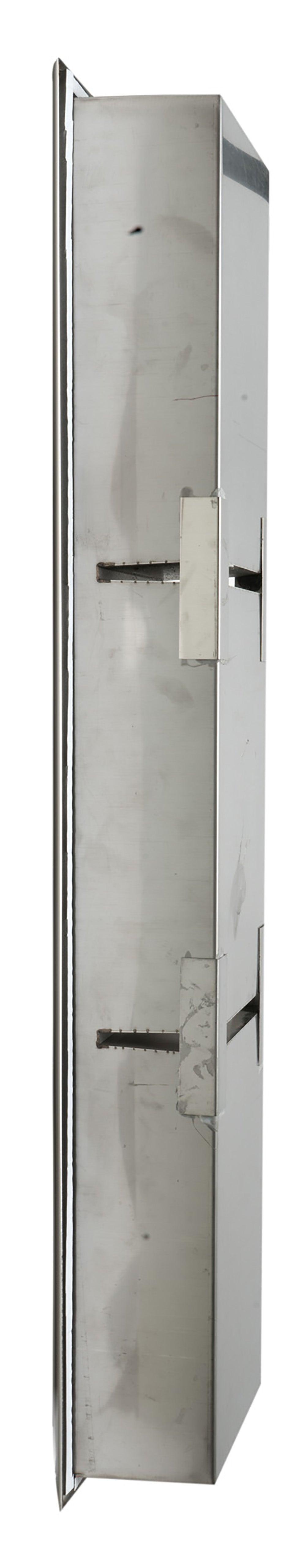 ALFI brand ABN0836-PSS 8 x 36 Polished Stainless Steel Vertical Triple Shelf Bath Shower Niche