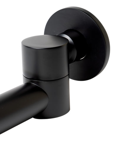 ALFI brand AB6601-BM Black Matte Round Foldable Tub Spout