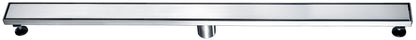 ALFI brand ABLD47B-BSS 47" Brushed Stainless Steel Linear Shower Drain with Solid Cover