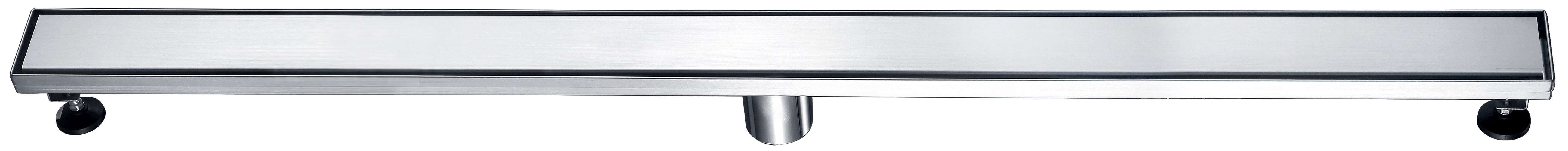 ALFI brand ABLD47B-BSS 47" Brushed Stainless Steel Linear Shower Drain with Solid Cover