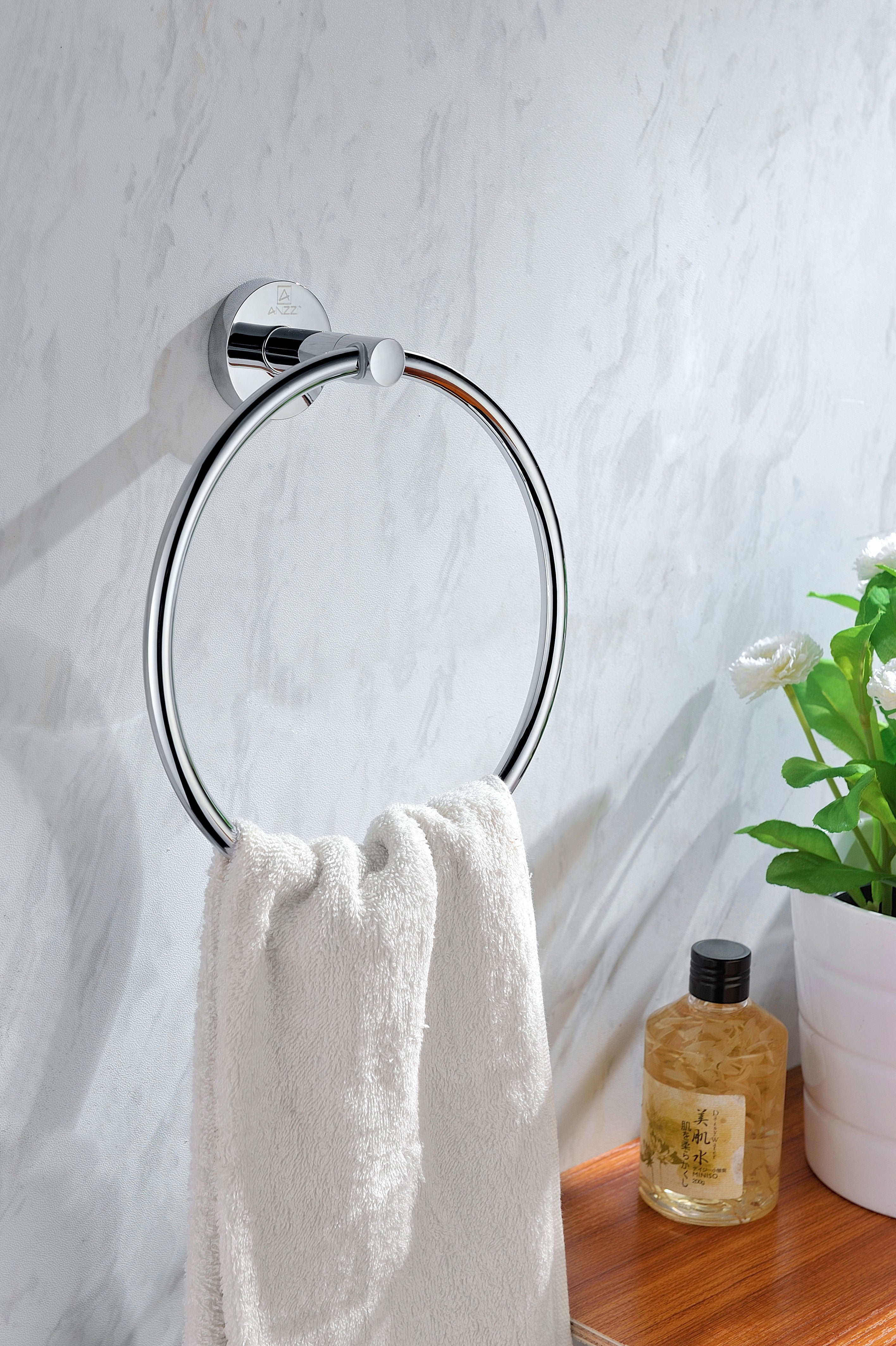 Caster Series Towel Ring