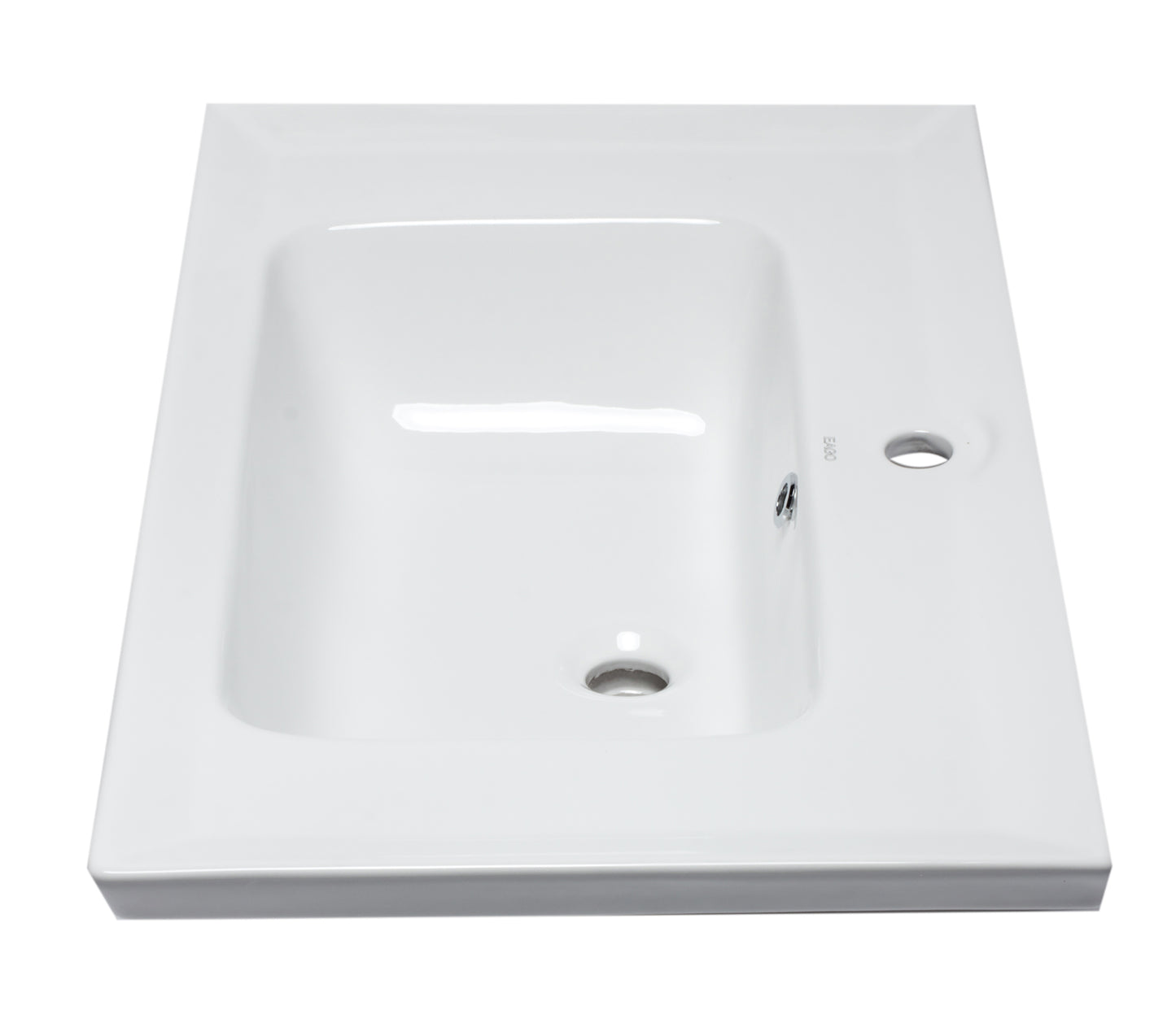 EAGO BH003 White Ceramic 32"x19" Rectangular Drop In Sink