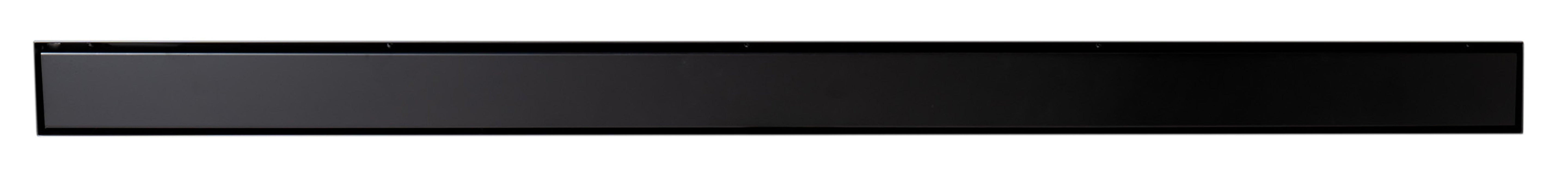 ALFI brand ABLD47B-BM 47" Black Matte Brushed Stainless Steel Linear Shower Drain with Solid Cover