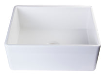 Load image into Gallery viewer, ALFI brand AB505-W White 26&quot; Contemporary Smooth Apron Fireclay Farmhouse Kitchen Sink