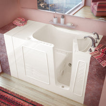 Load image into Gallery viewer, MediTub Walk-In 30 x 53 Right Drain Whirlpool &amp; Air Jetted Walk-In Bathtub Biscuit