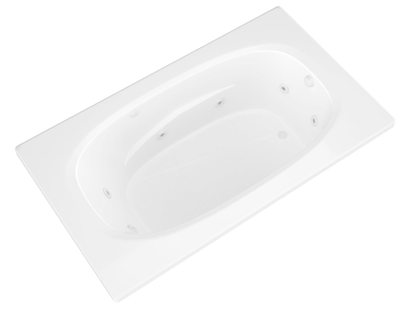 Atlantis Whirlpools Polaris 42 x 66 Rectangular Whirlpool Jetted Bathtub