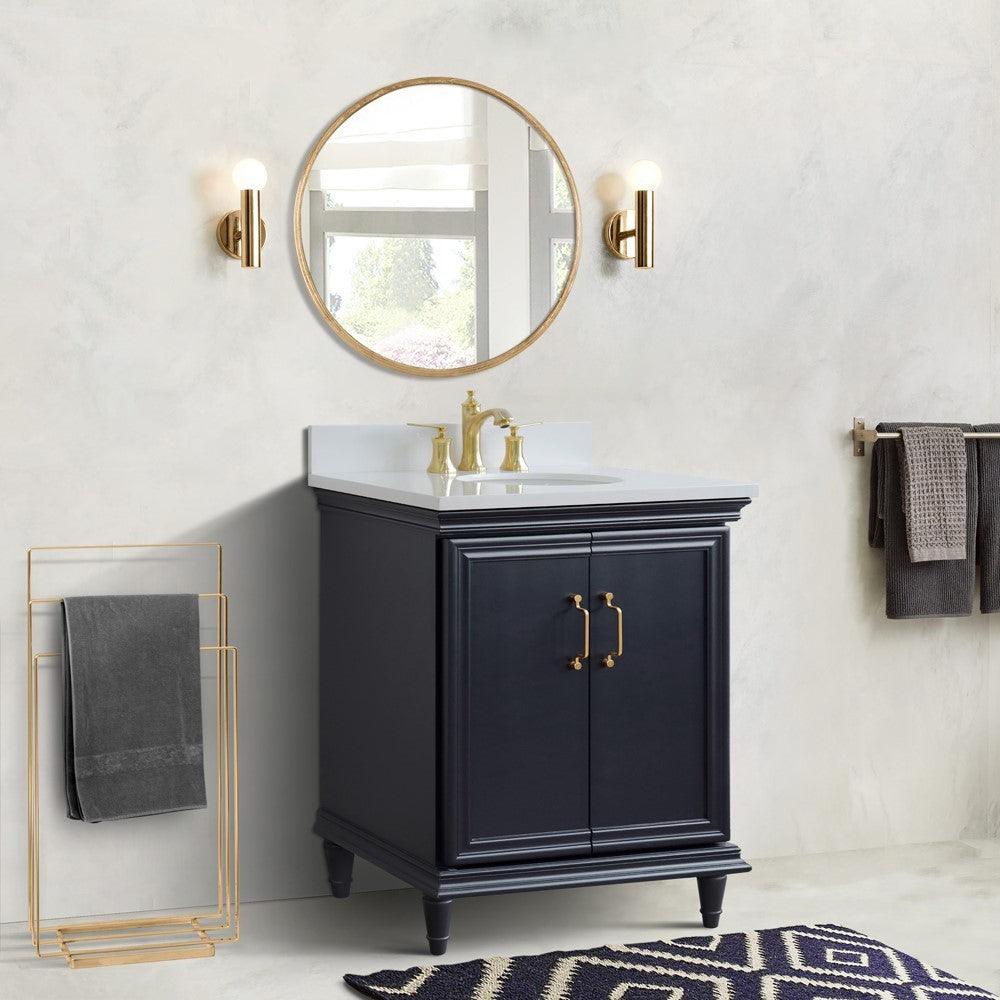 Bellaterra 31" Wood Single Vanity w/ Counter Top and Sink 400800-31-DG-WEO