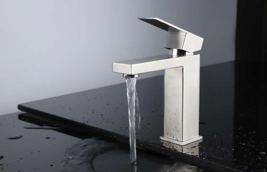 Monte Single Hole Bathroom Faucet in Chrome, Satin Nickel or Gun Metal