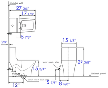 Load image into Gallery viewer, EAGO TB356 Dual Flush One Piece Eco-friendly High Efficiency Low Flush Ceramic Toilet