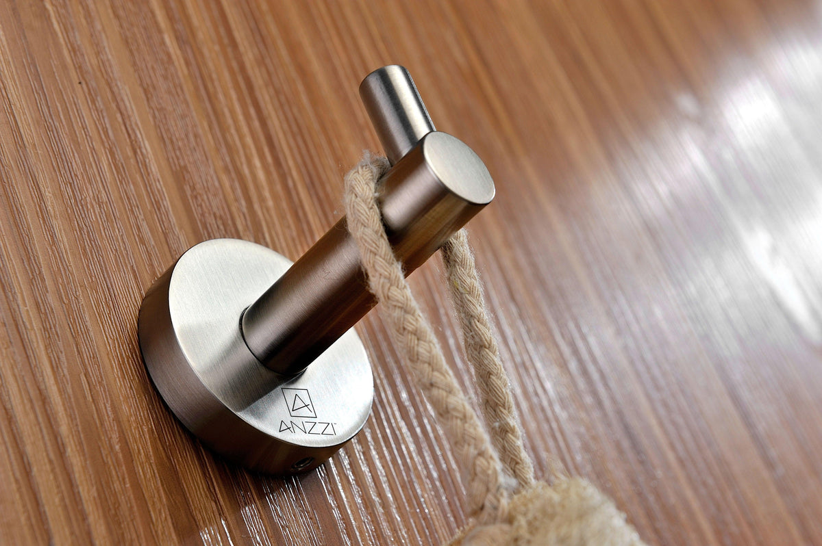 Caster Series Robe Hook in Brushed Nickel