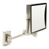 ALFI brand ABM8WS-BN 8"  Square Wall Mounted 5x Magnify Cosmetic Mirror