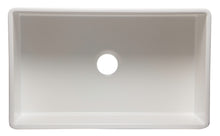 Load image into Gallery viewer, ALFI brand AB532-W 33&quot; White Single Bowl Fluted Apron Fireclay Farm Sink