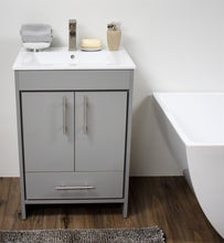 Load image into Gallery viewer, Volpa USA Pacific 24&quot; Modern Soft Grey Bathroom Vanity MTD-3124G-14 
