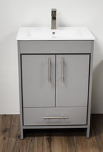 Load image into Gallery viewer, Volpa USA Pacific 24&quot; Modern Soft Grey Bathroom Vanity MTD-3124G-14  FB