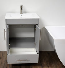 Load image into Gallery viewer, Volpa USA Pacific 24&quot; Modern Soft Grey Bathroom Vanity MTD-3124G-14 FO