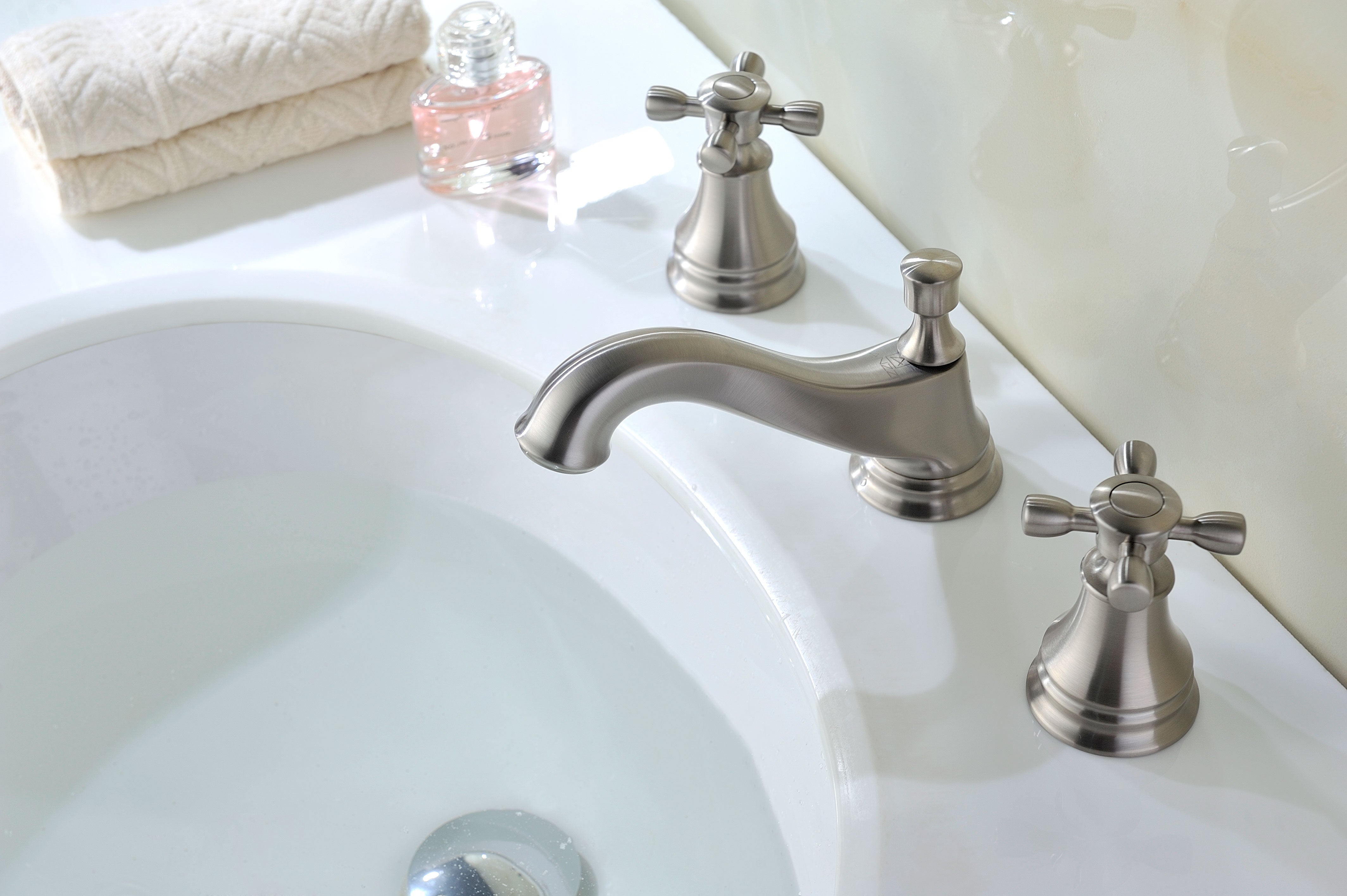 Melody Series 8 in. Widespread 2-Handle Mid-Arc Bathroom Faucet