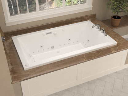 Atlantis Whirlpools Venetian Deluxe Series 41.625 x 72in. Air and Whirlpool Jetted Bathtub in White