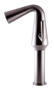 ALFI brand AB1792-BN Brushed Nickel Single Hole Tall Cone Waterfall Bathroom Faucet