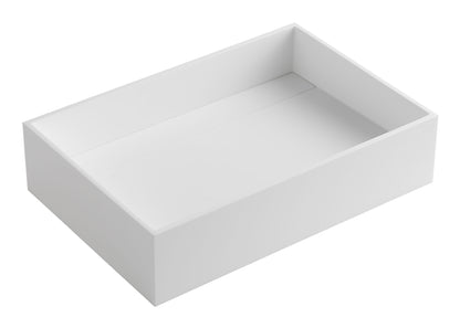 ALFI brand ABRS2014 20" x 14" White Matte Solid Surface Resin Sink