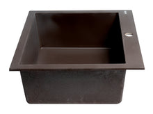 Load image into Gallery viewer, ALFI brand AB2420DI-C Chocolate 24&quot; Drop-In Single Bowl Granite Composite Kitchen Sink