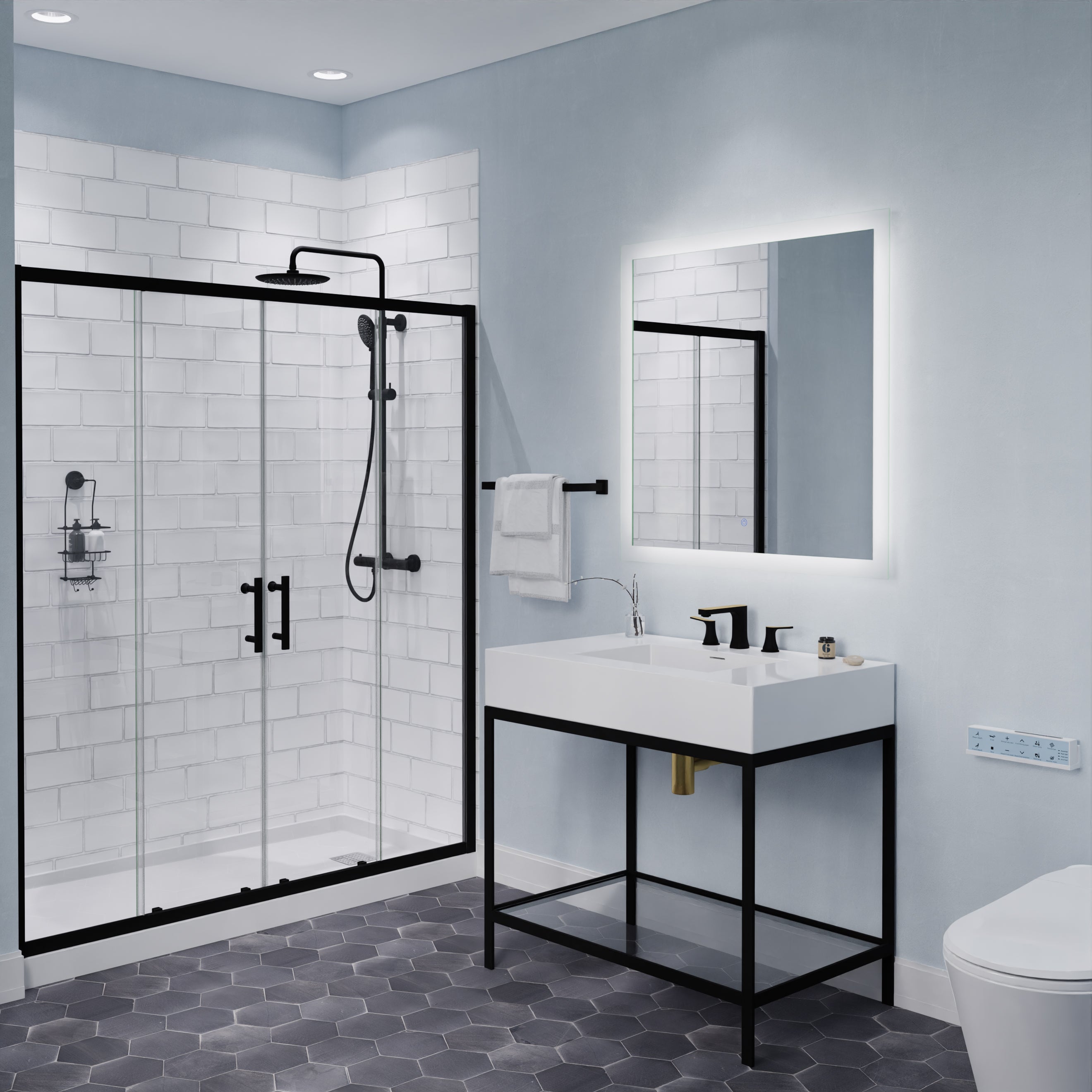 ANZZI 2-Handle 3-Hole 8 in. Widespread Bathroom Faucet With Pop-up Drain