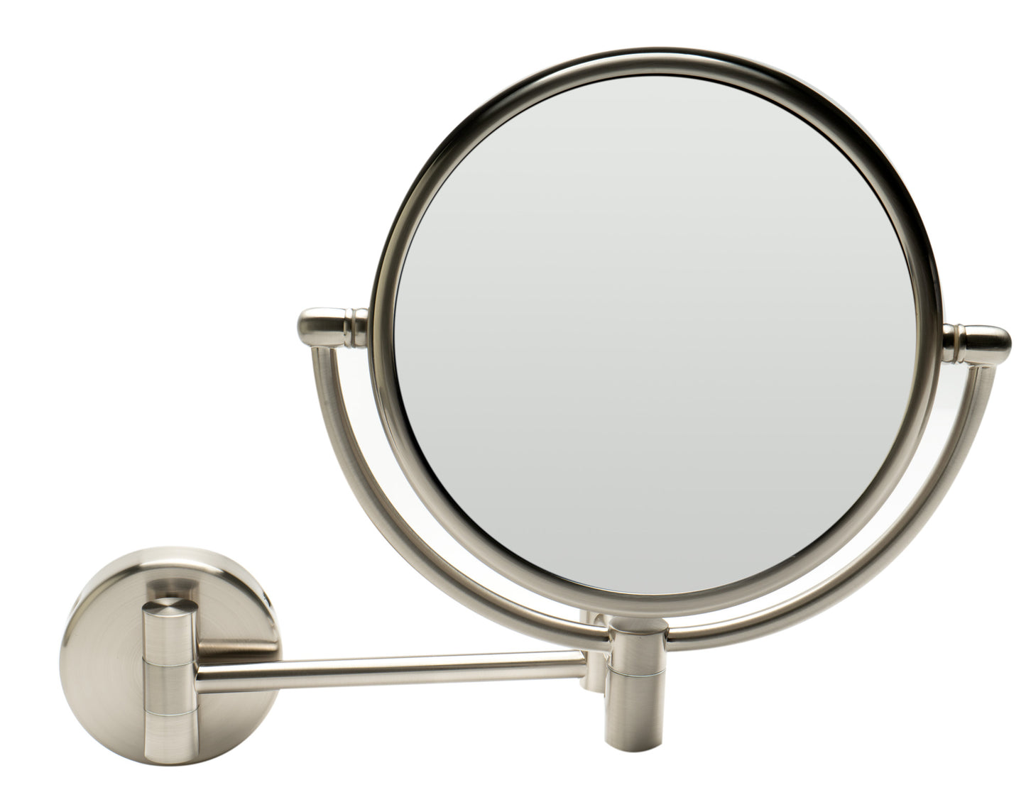 ALFI brand ABM8WR-BN 8" Round Wall Mounted 5x Magnify Cosmetic Mirror