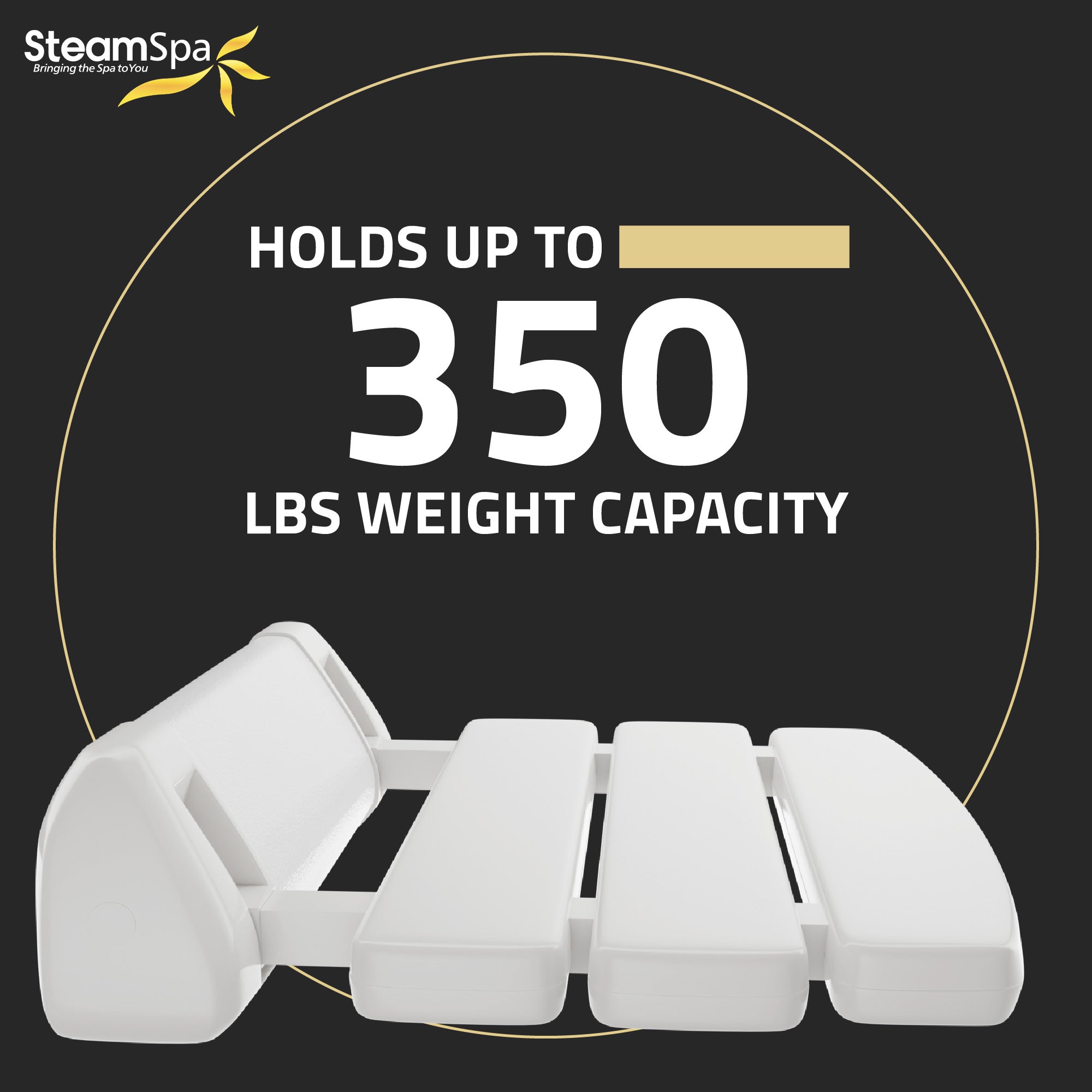 Class 13.78 in. Wall Mounted Folding Shower Seat