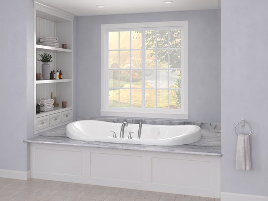 Atlantis Whirlpools Indulgence 41 x 70 Oval Air & Whirlpool Jetted Bathtub