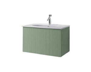 Lucena Bath 48" Bari Floating Vanity with Ceramic Sink in White, Grey, Green or Navy