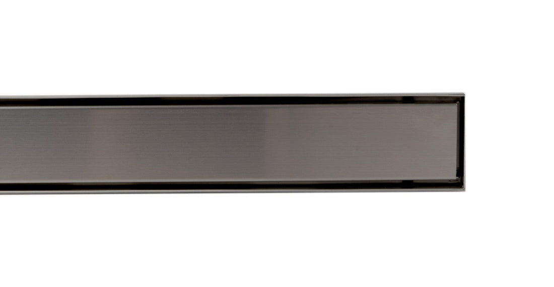 ALFI brand ABLD59B-BSS 59" Brushed Stainless Steel Linear Shower Drain with Solid Cover