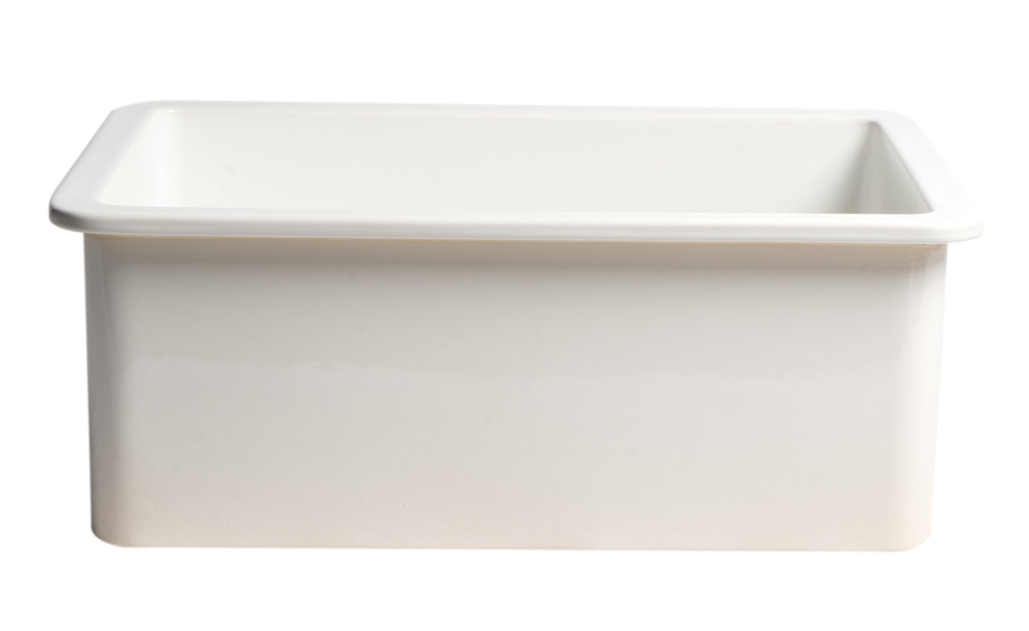 ALFI brand ABF2718UD-W White 27" x 18" Fireclay Undermount / Drop In Firelcay Kitchen Sink