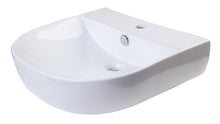 Load image into Gallery viewer, ALFI brand AB110  20&quot; White D-Bowl Porcelain Wall Mounted Bath Sink