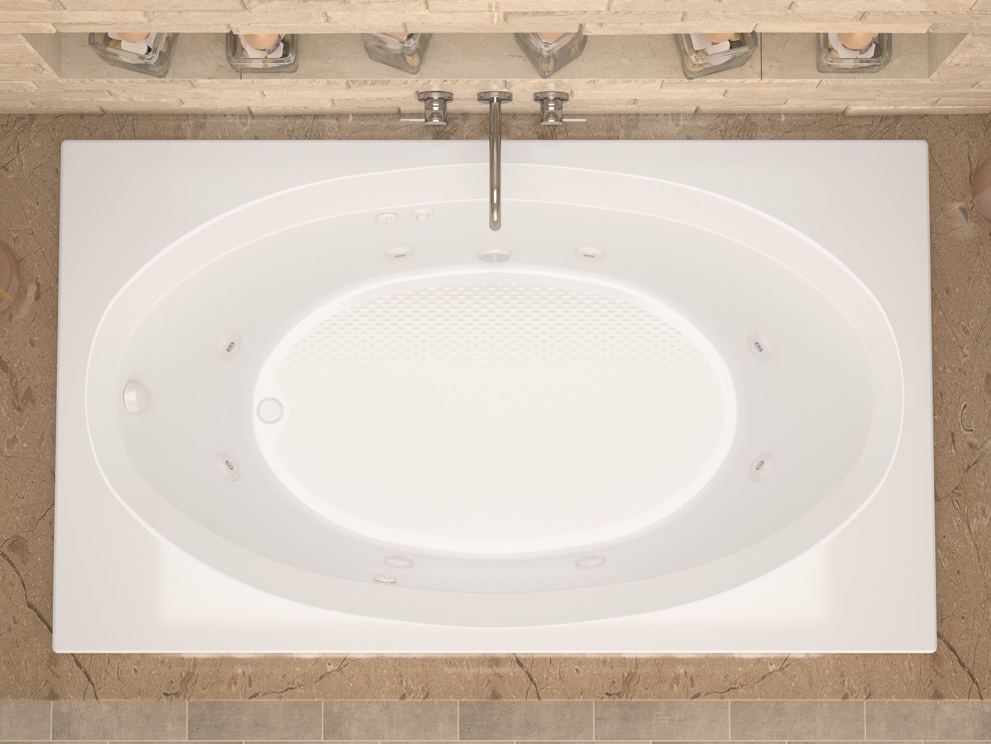 Atlantis Whirlpools Vogue 42 x 72 Rectangular Whirlpool Jetted Bathtub