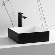 Load image into Gallery viewer, ALFI brand ABRS14SBM Black Matte 14&quot; Square Solid Surface Resin Sink