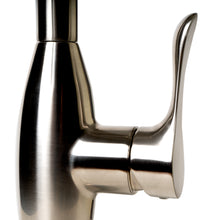 Load image into Gallery viewer, ALFI brand ABKF3783-BN Brushed Nickel Traditional Gooseneck Pull Down Kitchen Faucet