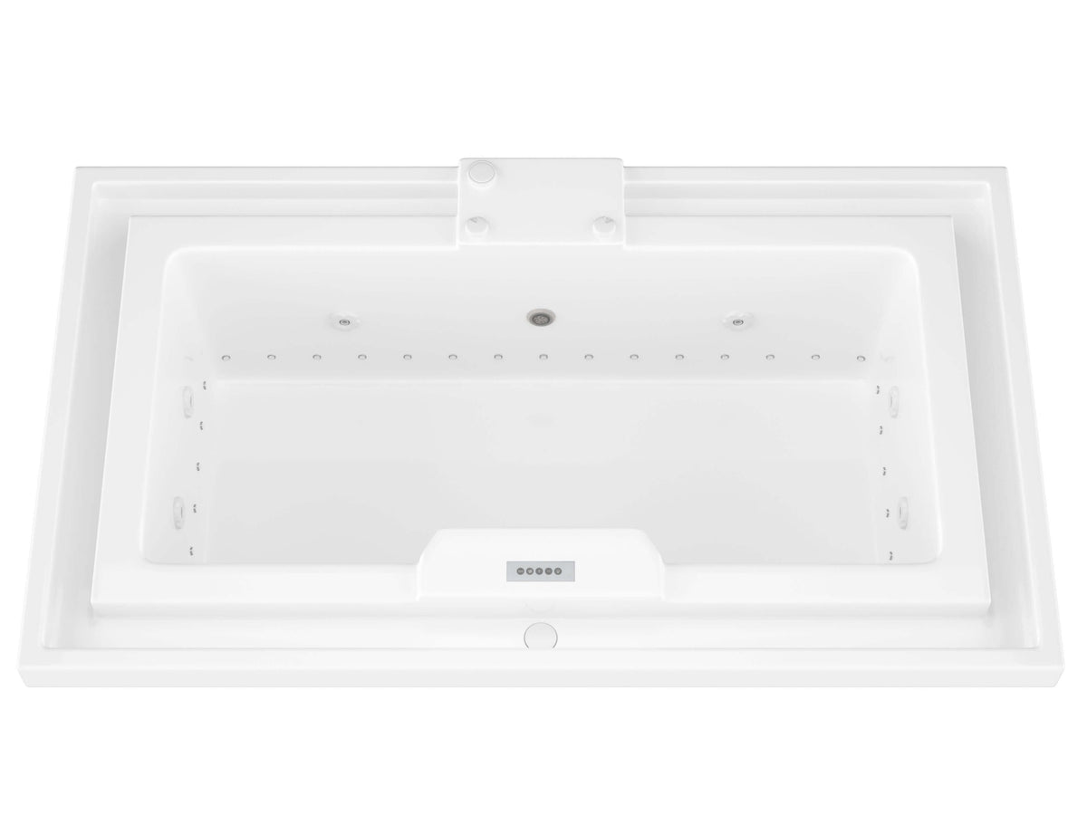 Atlantis Whirlpools Infinity Deluxe Series 45.75 x 78.312in. Air and Whirlpool Jetted Bathtub in White