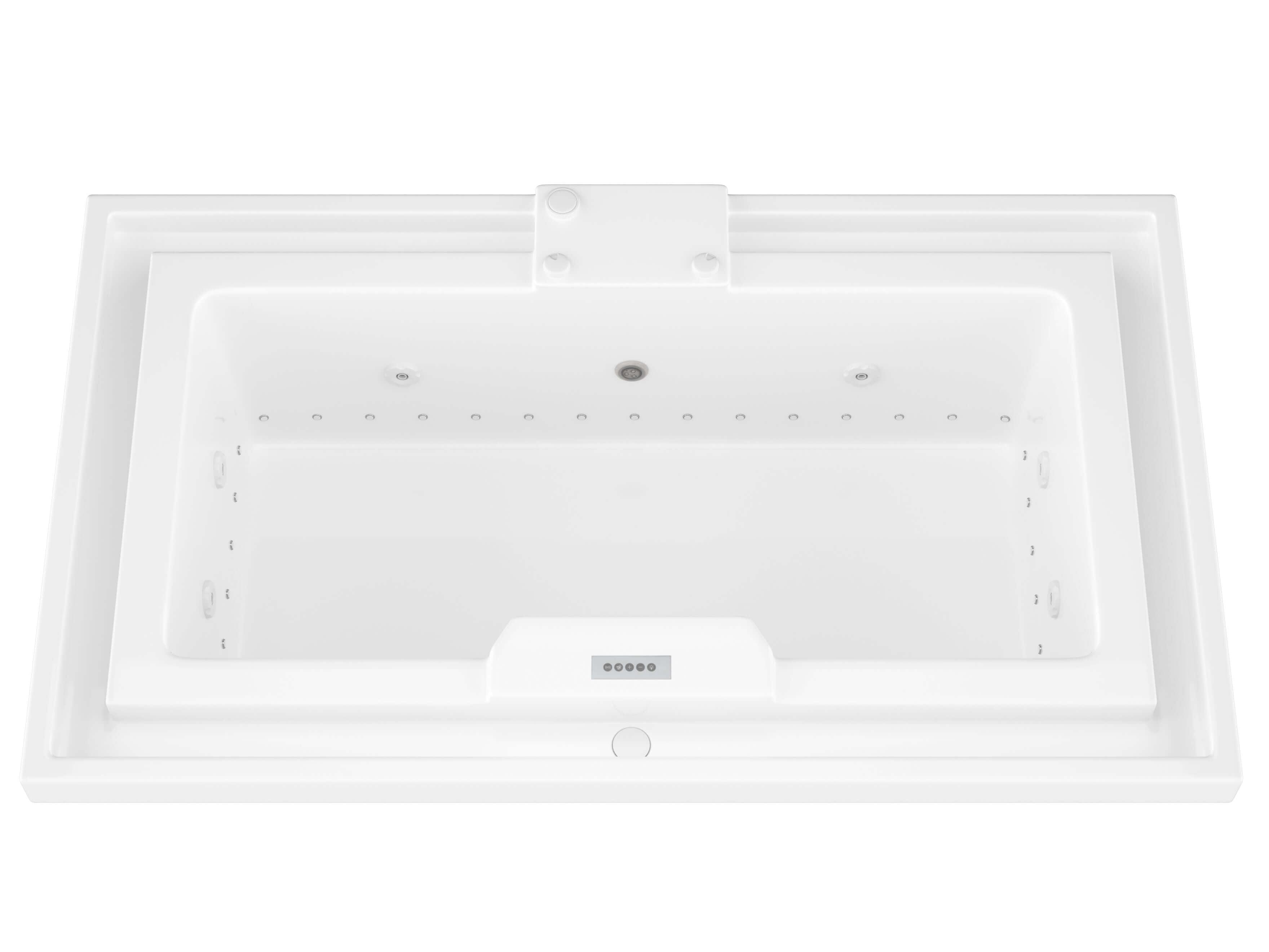 Atlantis Whirlpools Infinity Deluxe Series 45.75 x 78.312in. Air and Whirlpool Jetted Bathtub in White