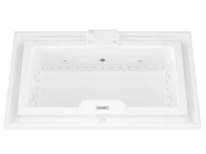 Atlantis Whirlpools Infinity Deluxe Series 45.75 x 78.312in. Air and Whirlpool Jetted Bathtub in White