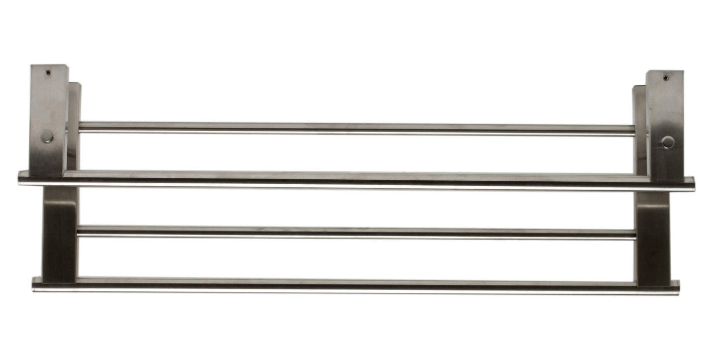 ALFI brand AB9564-BN Brushed Nickel 26 inch Towel Bar & Shelf Bathroom Accessory