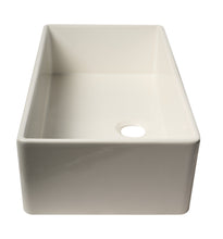 Load image into Gallery viewer, ALFI brand AB536-W White 36&quot; Smooth Apron Single Bowl Fireclay Farm Sink