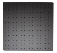 Load image into Gallery viewer, ALFI brand RAIN24S-BM Matte Black Stainless Steel 24&quot; Square Ultra-Thin Rain Shower Head