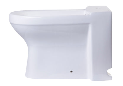 EAGO JA1010 White Ceramic Bathroom Bidet with Elongated Seat