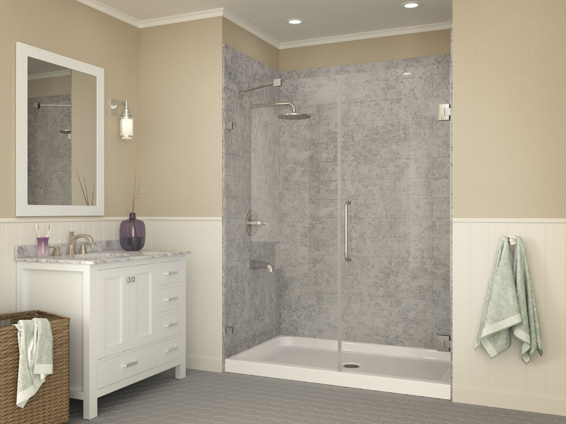 Tier 36 x 60 in. Center Drain Single Threshold Shower Base