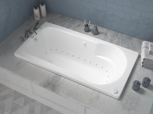 Atlantis Whirlpools Zepher 32 x 60 Rectangular Air Jetted Bathtub - Acrylic, Drop-in