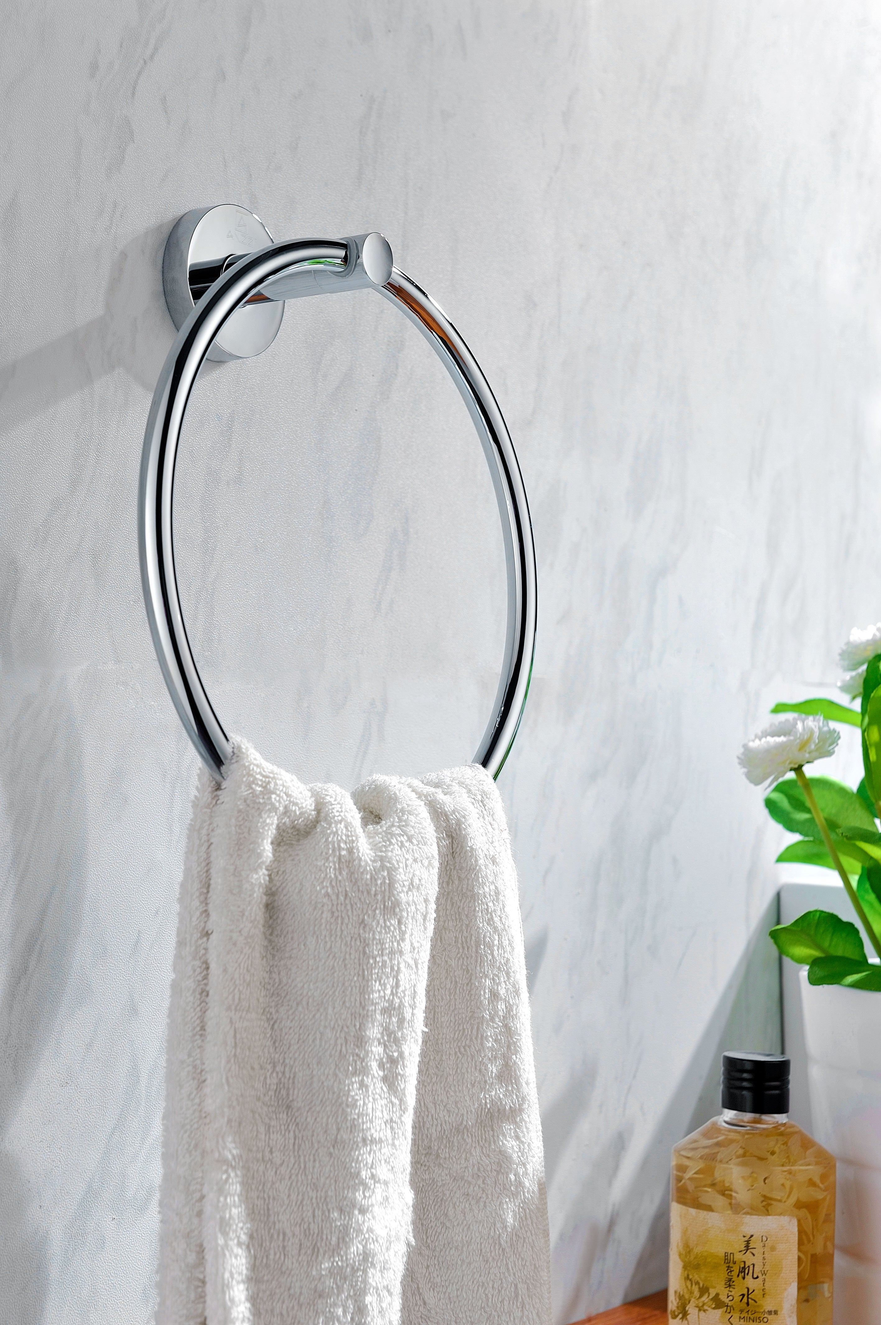 Caster Series Towel Ring