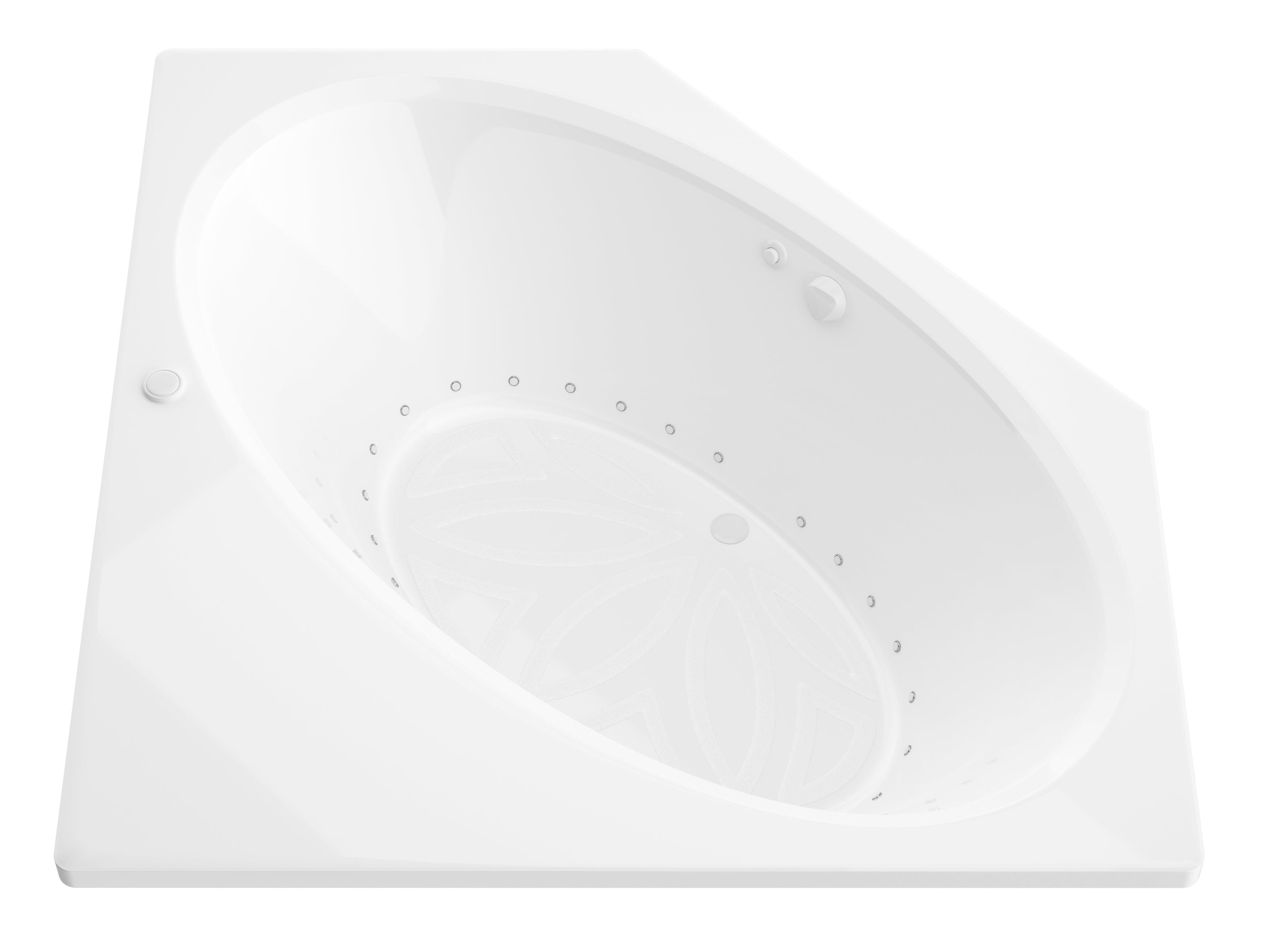 Atlantis Whirlpools Venus 60 x 60 Corner Air Jetted Bathtub